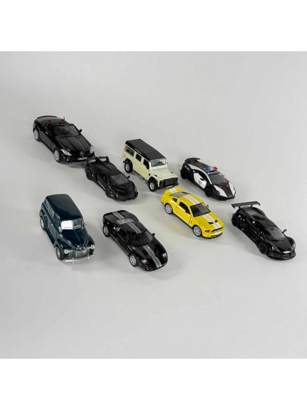Kinsmart Sports Cars Jeep Lot 8 Diecast Pull Back 1:38 Camaro Corvette Mustang